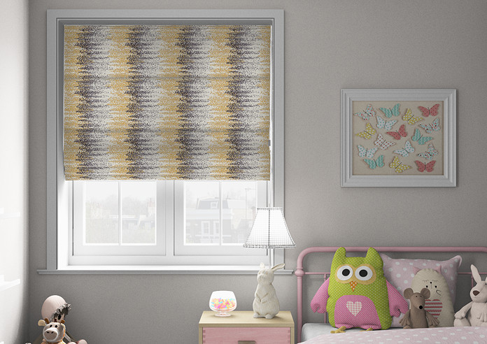 Highbury, Ochre - Twist&Fit Roman Blind - Image 3